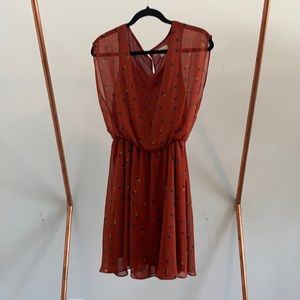 Lush sheer dress with lining